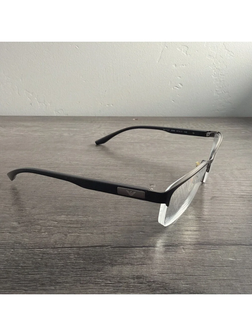 EMPORIO ARMANI EA 1147 3365 BLACK EYEGLASSES 57-17 Frames Only